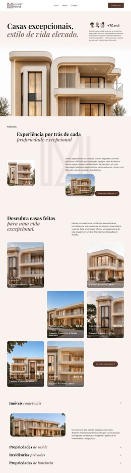 Imóveis De Luxo - Modelo Web Moderno
