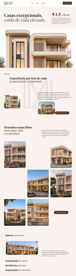 Imóveis De Luxo - Download Gratuito Do Modelo De Site