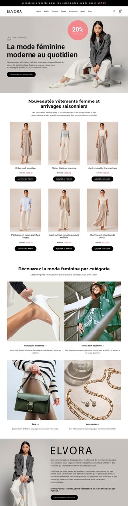 Boutique De Mode Féminine Moderne