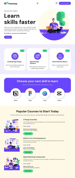 Online Education Tutorial CSS Templates