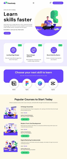 Online Education Tutorial Website Templates