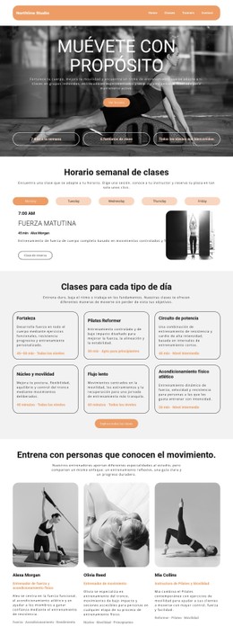 Horario Semanal De Clases Plantilla CSS