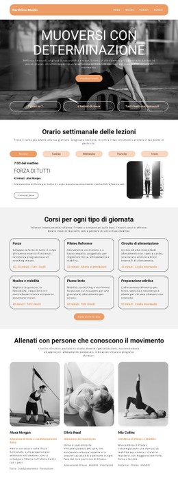 Orario settimanale delle lezioni Modelli CSS