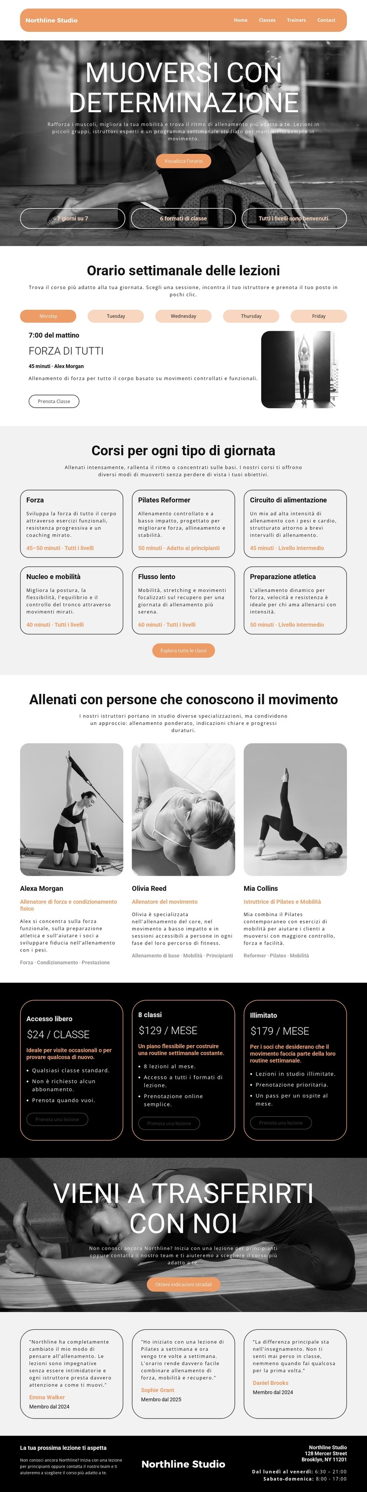 Orario settimanale delle lezioni Modello CSS