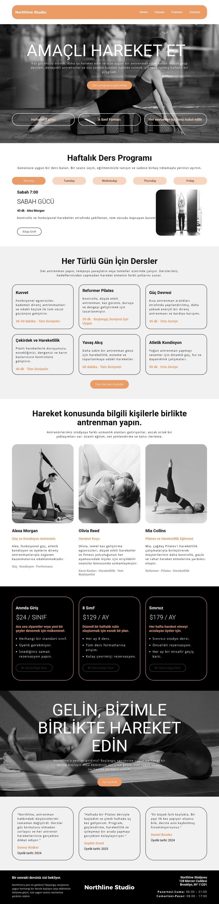 Haftalık Ders Programı Bir Sayfa Şablonu