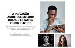 Nossa Equipe Inovadora - Tema Do Site Pronto