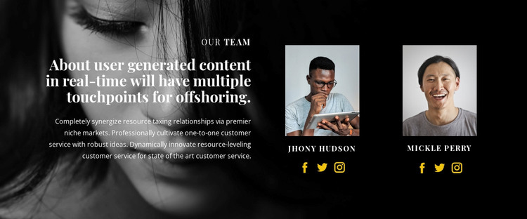 About our founders WordPress Theme