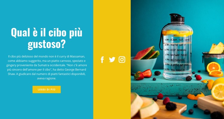 Acqua sana al limone Costruttore di siti web HTML