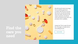 Premium Web Page Design For Treatment Information