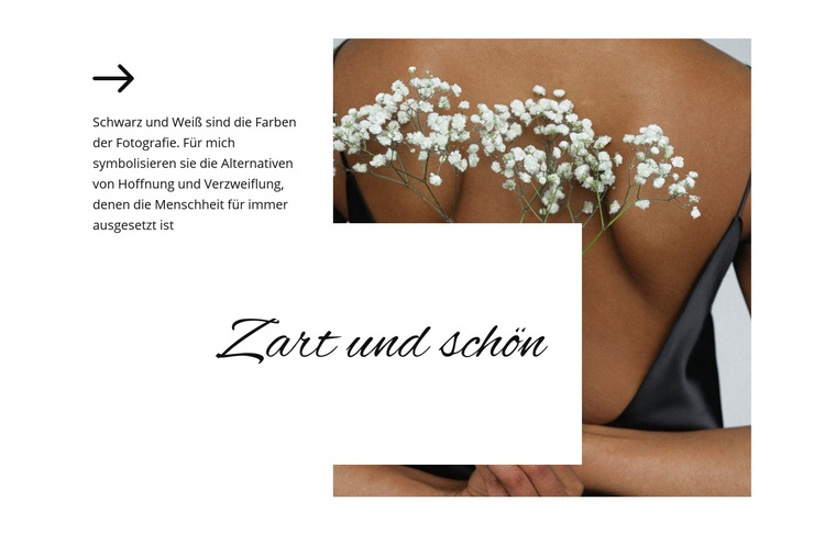 Romantischer Stil Website-Vorlage