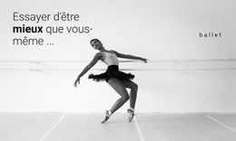 Cours De Danse - Prototype De Site Web