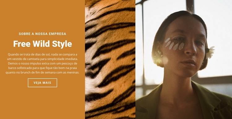 Design de moda africana Maquete do site