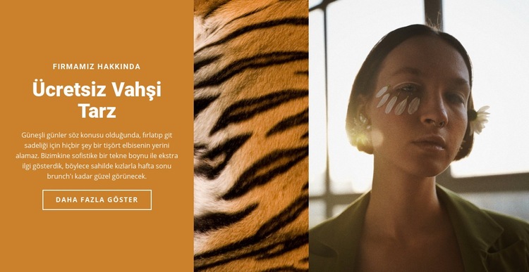Afrika moda tasarımı Web Sitesi Mockup'ı