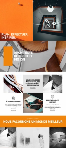 Architecture Inspirante - HTML Designer