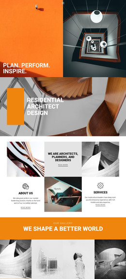 HTML Page For Inspiring Ways Of Architecture