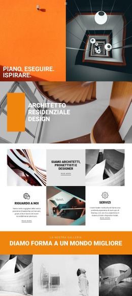 Modi Ispiratori Dell'Architettura - Pagina Di Destinazione Multiuso