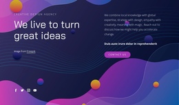 One Page Signification We combine meaning with magic - One Page Template by Nicepage