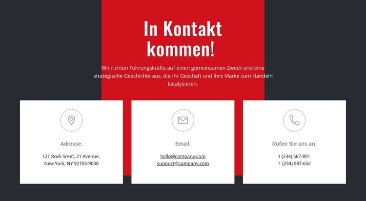 Wir können Ihnen helfen, Ihre Ziele zu erreichen Website Builder-Vorlagen