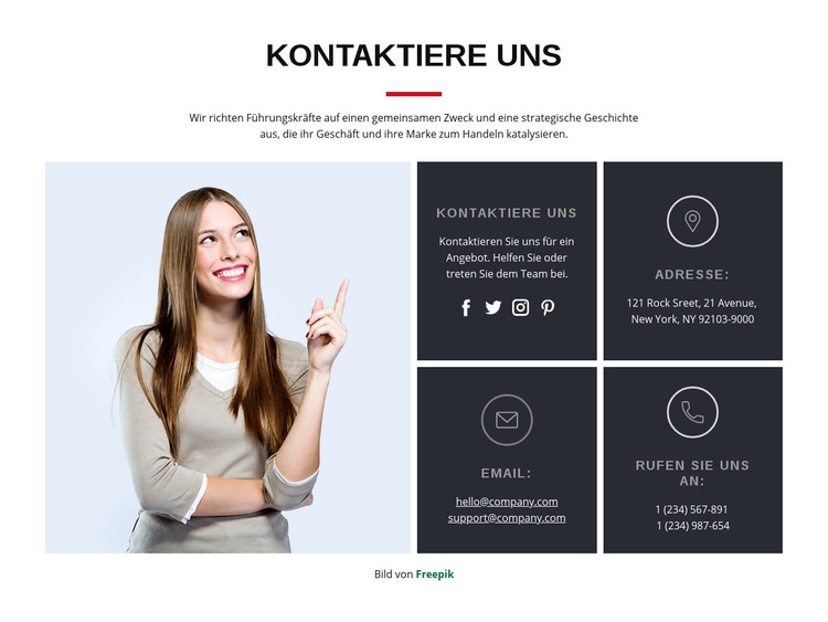 Starten Sie mit uns ein Projekt Website-Vorlage