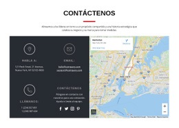 Bloque De Contactos Con Mapa