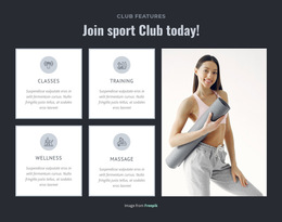 Healthy Livestyle And Sport Club - Free Download HTML5 Template