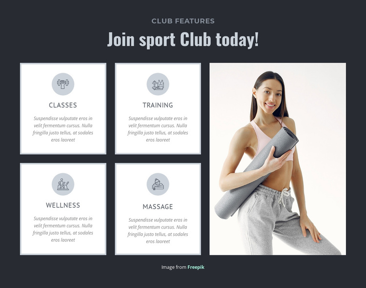 Healthy livestyle and sport  club Joomla Template