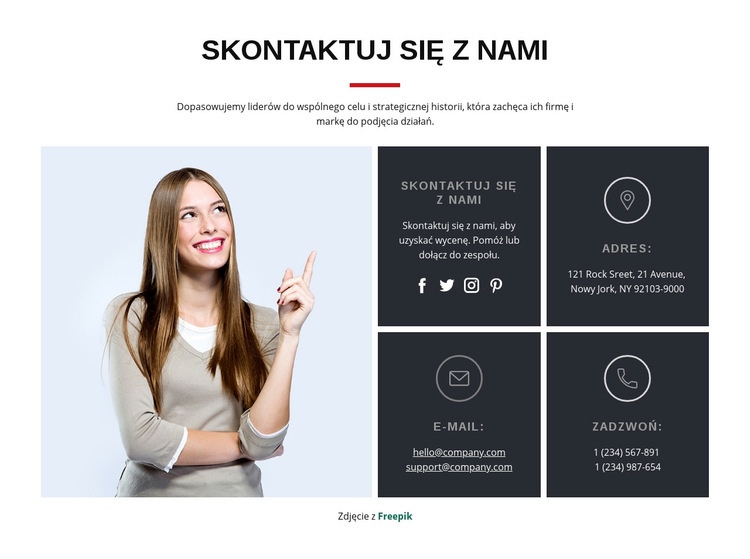 Rozpocznij z nami projekt Projekt strony internetowej