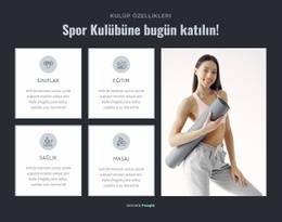 Sağlıklı Yaşam Ve Spor Kulübü - HTML5 Şablonunu Ücretsiz Indirin