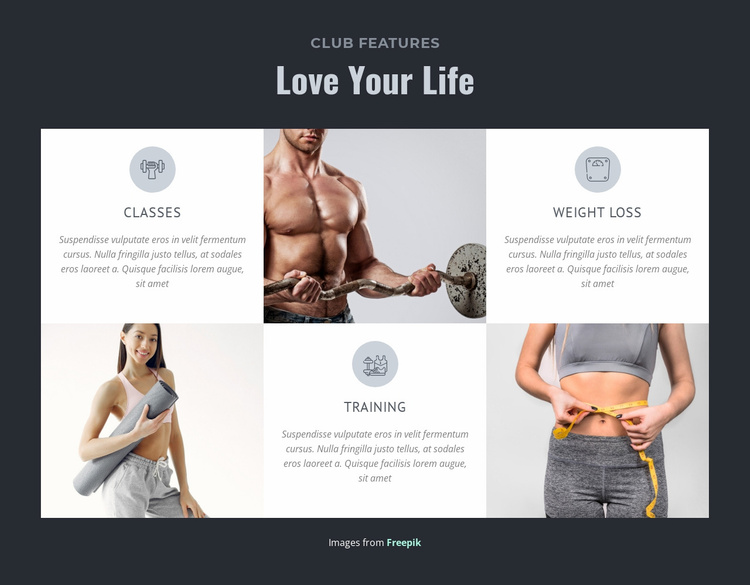 Benefits of exercising in a gym Landing Page