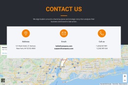 Premium Website Design For Address And Email