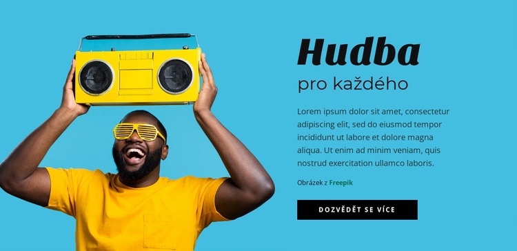 Hudba pro všechny Šablona CSS