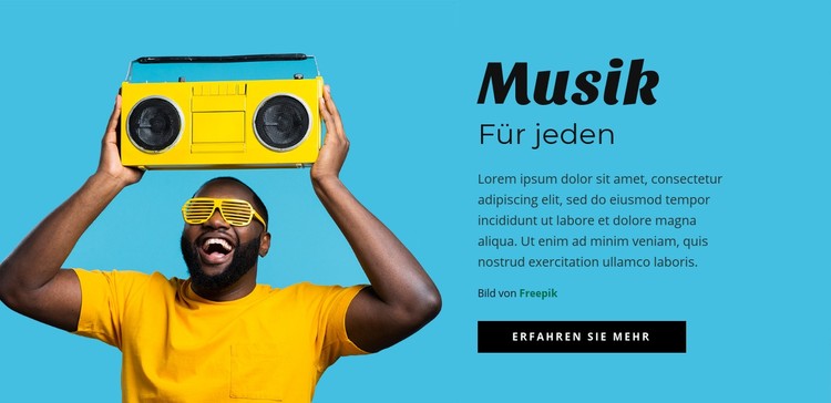 Musik für alle CSS-Vorlage