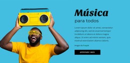 Musica Para Todos -Maqueta De Sitio Web Lista Para Usar