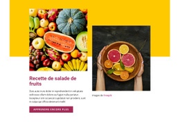 Recette De Salade De Fruits - Créateur De Sites Web Personnalisés