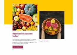 Receita De Salada De Frutas - Design HTML Page Online