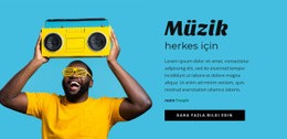 Herkes Için Müzik - Kullanımı Kolay Açılış Sayfası