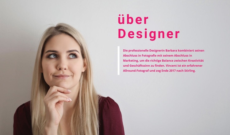 Über unseren Ideengründer Website Builder-Vorlagen