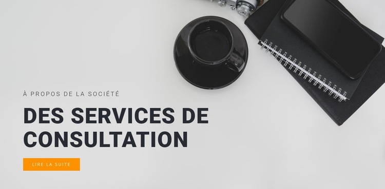 Services de conseil nécessaires Créateur de site Web HTML