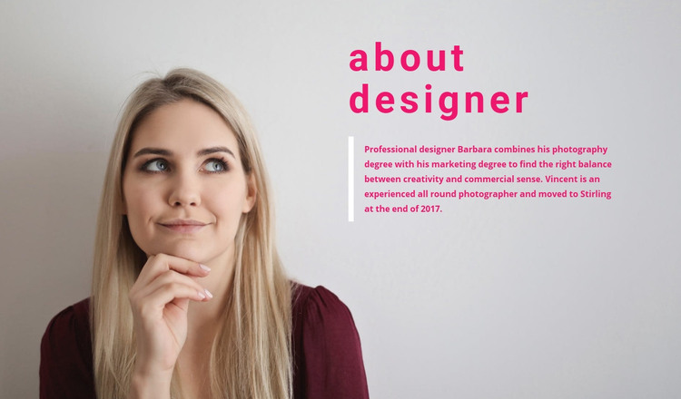 About our idea founder Homepage Design