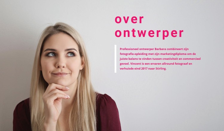 Over onze idee-oprichter Bestemmingspagina