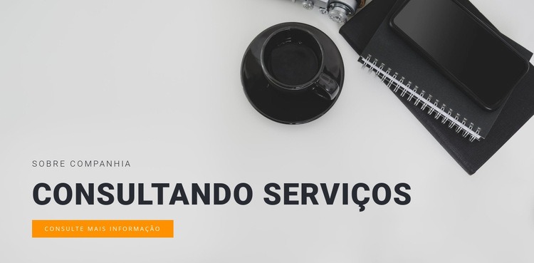 Serviços de consultoria necessários Design do site