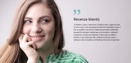 Recenze Klientů Šablona Formuláře CSS