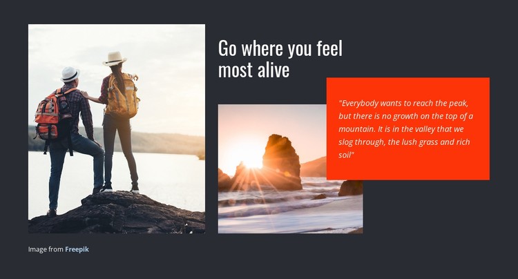 The journey changes you CSS Template