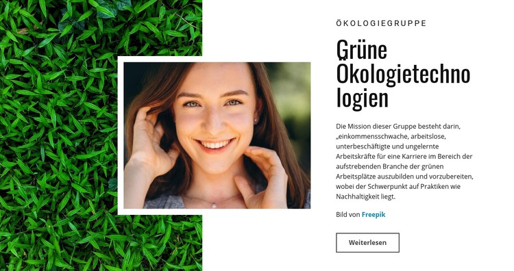 Grüne Ökologie CSS-Vorlage