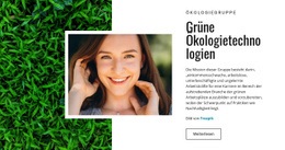 Grüne Ökologie - Anpassbares, Professionelles Website-Modell