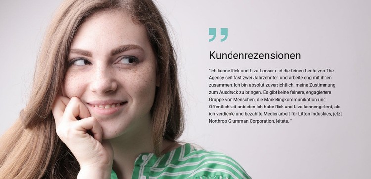 Kundenbewertungen Website-Modell