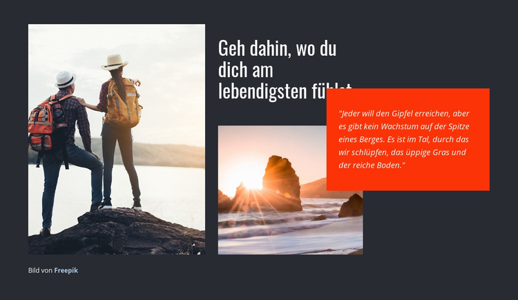 Die Reise verändert dich WordPress-Theme