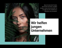 Helfen Sie Jungen Unternehmen - Responsive Landingpage