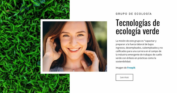 Ecología verde Creador de sitios web HTML