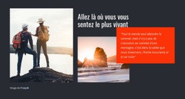 Le Voyage Vous Change - Maquette De Site Web Réactive